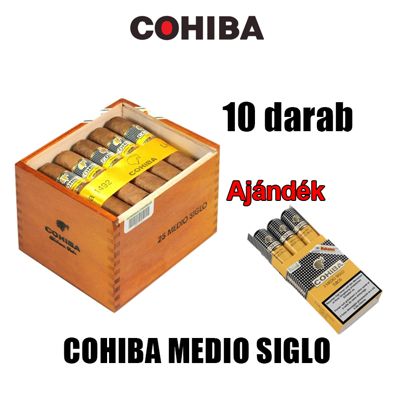 COHIBA prémium kézzel készített szivar - 10 db dobozonként